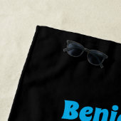 Putroze paarse kwal kawaii cartoon strandlaken (In situ)