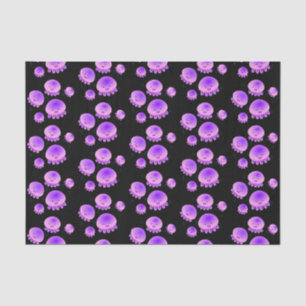 Putroze paarse kwal kawaii cartoon tissuepapier