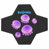 Putroze paarse kwal kawaii cartoon voetbal (Enkel)