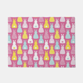 Putroze rampenkonijnenpatroon deurmat