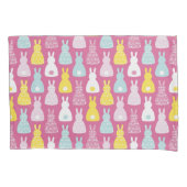 Putroze rampenkonijnenpatroon kussensloop (Voorkant)