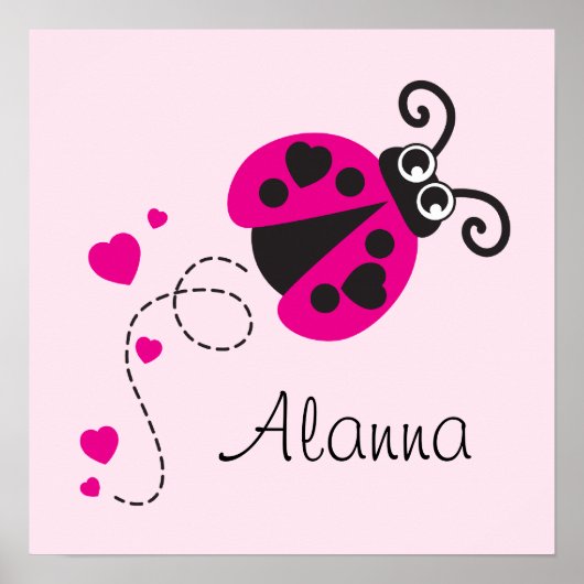 Putroze vliegende ladybug kind genaamd poster (Voorkant)