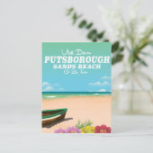 Putsborough Sands Beach Devon reisposter Briefkaart (Staand voorkant)