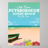 Putsborough Sands Beach Devon reisposter Poster (Voorkant)