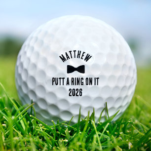 Putt een Ring Er Omheen Golf Bachelor Party Huweli Golfballen