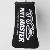 Putt Master Funny gepersonaliseerde golfafdekking Golfheadcover (Draai 90)