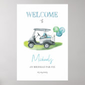 Putt Party Golf Thema Welkom Poster (Voorkant)