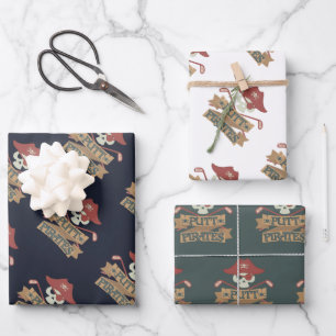 Putt Pirates Golf Lover Sports Inpakpapier Vel