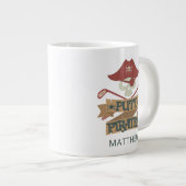 Putt Pirates Golfing Hobby gepersonaliseerd Grote Koffiekop (Voorkant rechts)