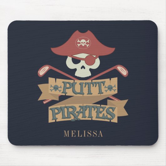 Putt Pirates Golfing Hobby Sports Muismat (Voorkant)