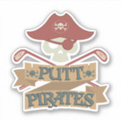 Putt Pirates Golfing Hobby Sticker (Voorkant)