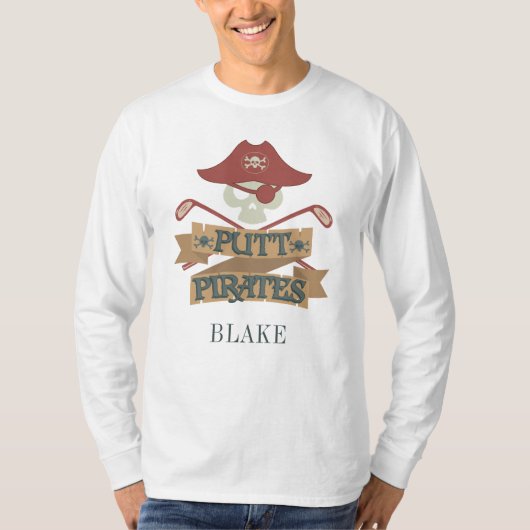 Putt Pirates Golfing Outdoor Sports Persoonlijk T-shirt (Voorkant)