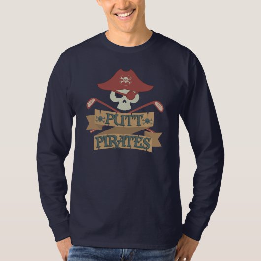 Putt Pirates Golfing Outdoorsport T-shirt (Voorkant)