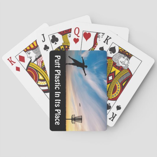 Putt Plastic In Its Place Pokerkaarten (Achterkant)