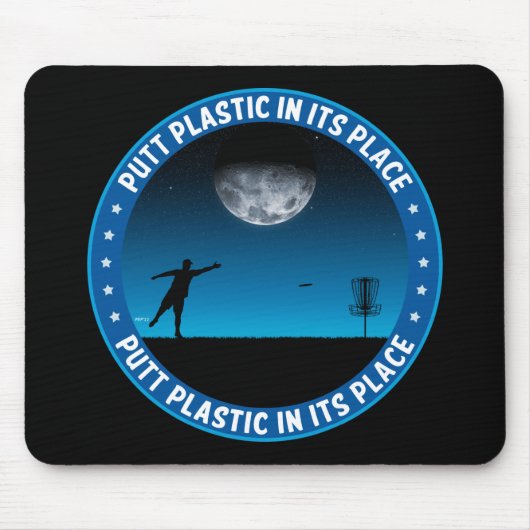 Putt Plastic op zijn plaats #8 Muismat (Voorkant)