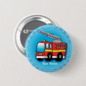 Putt Putt Firetruck pin Ronde Button 5,7 Cm (Voorkant /achterkant)