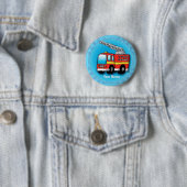 Putt Putt Firetruck pin Ronde Button 5,7 Cm (In situ)