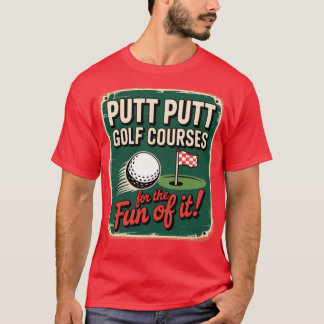 Putt PuttBrockton, MA Retro Minigolf Antiek T-shirt