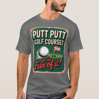 PuttBrockton, MA Retro Mini Golf  T-shirt