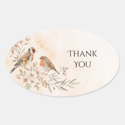 Putter distelvink tuin vogel trouw sticker (Voorkant)