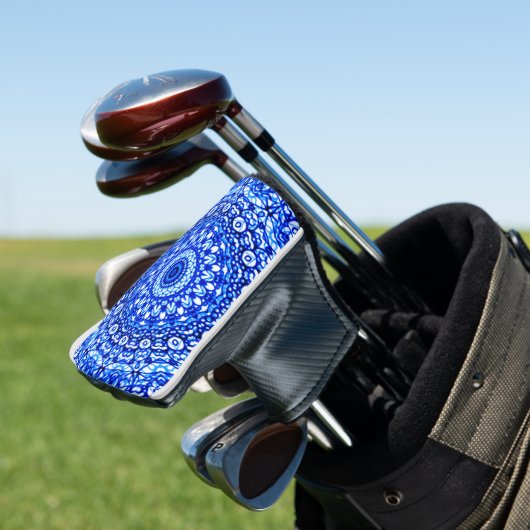 Putter Hoesje Mandala Mehndi Style G403 Golfheadcover (Insitu)