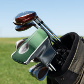 Putter Hoesje met wit Golfbalafbeelding Golfheadcover (Insitu)