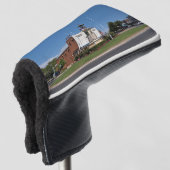 Putter Hoesje, wit Golfheadcover (3/4 voorkant)