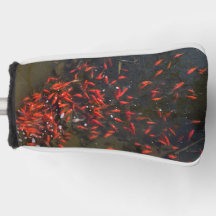 Putter hoofddeksel met foto van vis