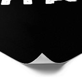 Putter later dan nooit grappige Golf Pun Dark BG Poster (Hoek)