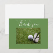 Putter met golfbal Dank je kaart (Voorkant / Achterkant)