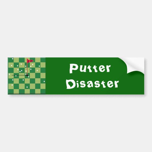 Putter-ramp Bumpersticker (Voorkant)