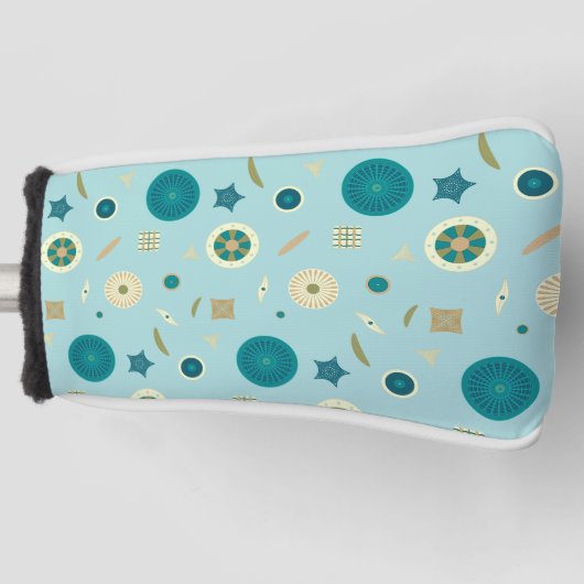 Putterhoes met charmante diatomeeën golfheadcover (Voorkant)