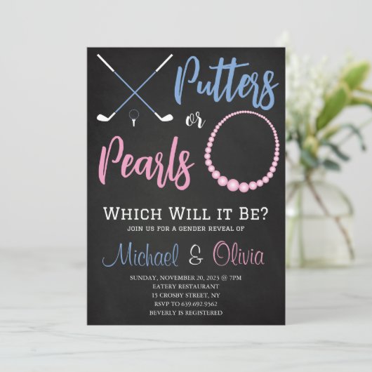 Putters of Parelaars Kaart (Staand voorkant)