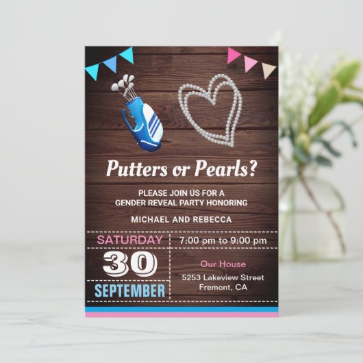 Putters of Parelaars Kaart (Staand voorkant)