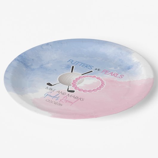 Putters of Parelaars Papieren Bordje (Gekanteld)