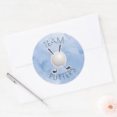Putters of Parels geslacht onthulling feestje Ronde Sticker (Envelop)