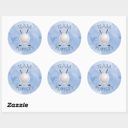 Putters of Parels onthullen genderfeest Ronde Sticker (Vel)