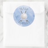 Putters of Parels onthullen genderfeest Ronde Sticker (Tas)