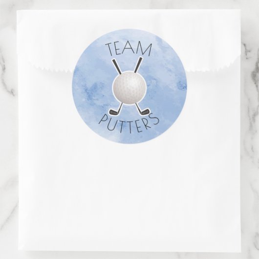 Putters of Parels onthullen genderfeest Ronde Sticker (Tas)