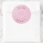 Putters of parels onthullen genderfeest ronde sticker (Tas)