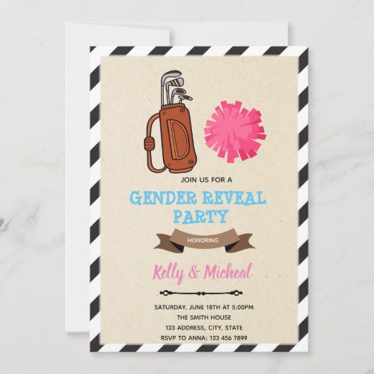 Putters of Pom Poms-kaart Kaart (Voorkant)