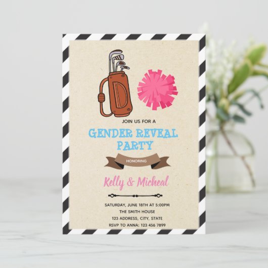 Putters of Pom Poms-kaart Kaart (Staand voorkant)