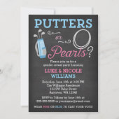 Putters or Pearls Gender Reclame Party Kaart (Voorkant)