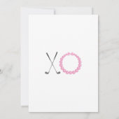 Putters or Pearls gender reveal invitation Kaart (Achterkant)