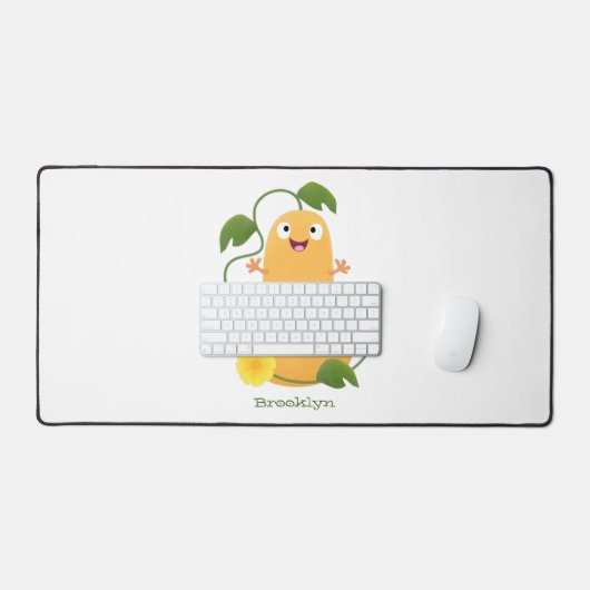 Puttertuinpompoen cartoon bureaumat (Keyboard & Muis)