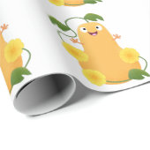 Puttertuinpompoen cartoon cadeaupapier (Rol Hoek)