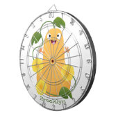Puttertuinpompoen cartoon dartbord (Voorkant Rechts)