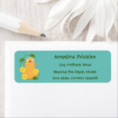 Puttertuinpompoen cartoon etiket (Insitu)