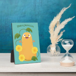 Puttertuinpompoen cartoon fotoplaat