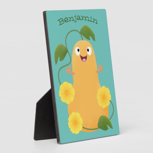 Puttertuinpompoen cartoon fotoplaat (Zijkant)